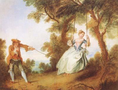 Nicolas Lancret The Swing (mk08) oil painting picture